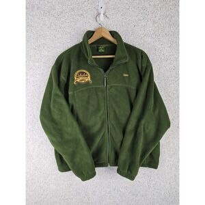 Cabelas Polartec Fleece Full Zip Jacket Men's XL Employee Appreciation Patch
